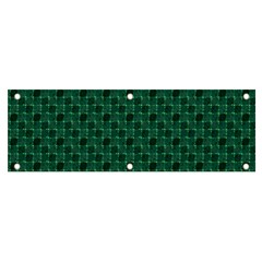 Green Pattern Banner And Sign 6  X 2  by Sparkle