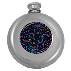 Artificial Intelligence Network Round Hip Flask (5 Oz) by Semog4