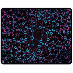 Artificial Intelligence Network Fleece Blanket (medium) by Semog4