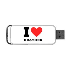 I Love Heather Portable Usb Flash (one Side) by ilovewhateva