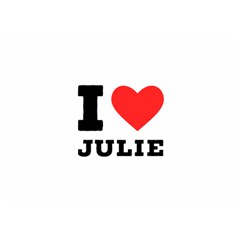 I Love Julie One Side Premium Plush Fleece Blanket (extra Small) by ilovewhateva