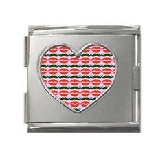 Pattern 174 Mega Link Heart Italian Charm (18mm) by GardenOfOphir