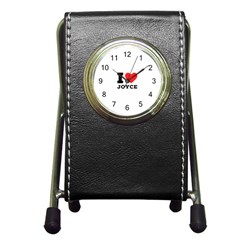 I Love Joyce Pen Holder Desk Clock by ilovewhateva