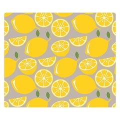 Lemon Background Lemon Wallpaper One Side Premium Plush Fleece Blanket (small) by Semog4