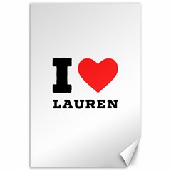 I Love Lauren Canvas 24  X 36  by ilovewhateva