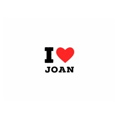 I Love Joan  One Side Premium Plush Fleece Blanket (extra Small) by ilovewhateva