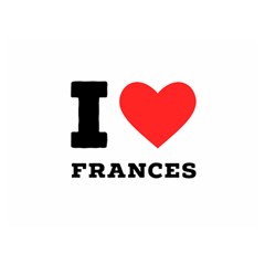 I Love Frances  One Side Premium Plush Fleece Blanket (extra Small) by ilovewhateva