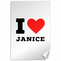 I Love Janice Canvas 24  X 36  by ilovewhateva