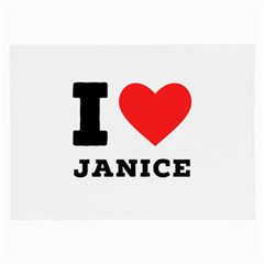 I Love Janice Large Glasses Cloth by ilovewhateva