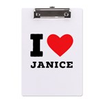 I love janice A5 Acrylic Clipboard Front