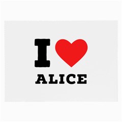 I Love Alice Large Glasses Cloth by ilovewhateva