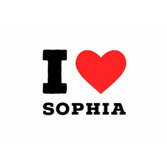 I Love Sophia One Side Premium Plush Fleece Blanket (extra Small) by ilovewhateva