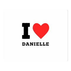 I Love Daniella One Side Premium Plush Fleece Blanket (large) by ilovewhateva