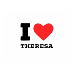 I Love Theresa Premium Plush Fleece Blanket (extra Small) by ilovewhateva