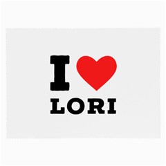 I Love Lori Large Glasses Cloth by ilovewhateva