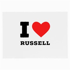 I Love Russell Large Glasses Cloth by ilovewhateva