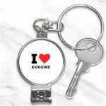 I love eugene Nail Clippers Key Chain Front