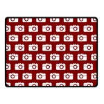 Modern Chic Vector Camera Illustration Pattern Two Sides Fleece Blanket (Small) 45 x34  Blanket Front