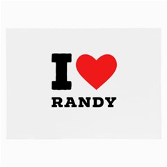 I Love Randy Large Glasses Cloth by ilovewhateva