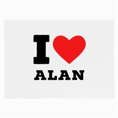 I Love Alan Large Glasses Cloth by ilovewhateva