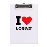 I love logan A5 Acrylic Clipboard Front