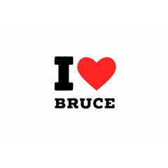 I Love Bruce Premium Plush Fleece Blanket (extra Small) by ilovewhateva