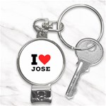 I love jose Nail Clippers Key Chain Front