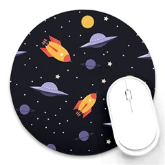 Cosmos Round Mousepad by nateshop