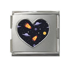 Cosmos Mega Link Heart Italian Charm (18mm) by nateshop