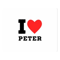 I Love Peter Premium Plush Fleece Blanket (large) by ilovewhateva