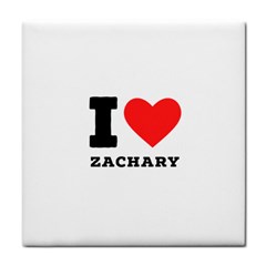 I Love Zachary Tile Coaster by ilovewhateva