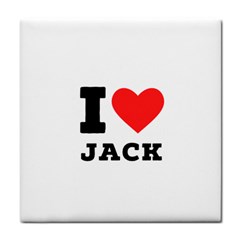 I Love Jack Tile Coaster by ilovewhateva