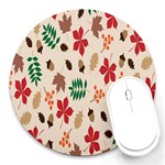 Autumn-5 Round Mousepad Front