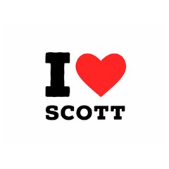 I Love Scott Premium Plush Fleece Blanket (extra Small) by ilovewhateva