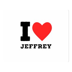 I Love Jeffrey Premium Plush Fleece Blanket (large) by ilovewhateva