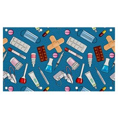 Medicine Pattern Banner And Sign 7  X 4  by SychEva