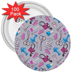 Medicine 3  Buttons (100 Pack)  by SychEva