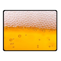 Beer Texture Liquid Bubbles Fleece Blanket (small) by Semog4