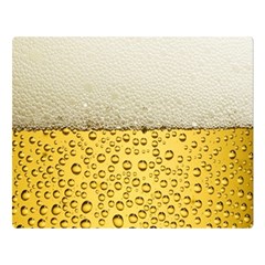 Texture Pattern Macro Glass Of Beer Foam White Yellow Art Two Sides Premium Plush Fleece Blanket (large) by Semog4