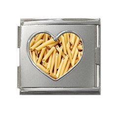 Pasta-79 Mega Link Heart Italian Charm (18mm) by nateshop