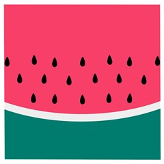 Watermelon Fruit Pattern Wooden Puzzle Square by Semog4