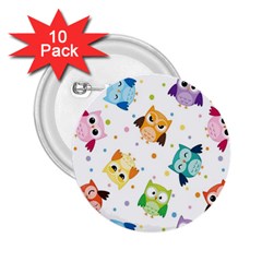 Owl Bird 2 25  Buttons (10 Pack)  by Semog4