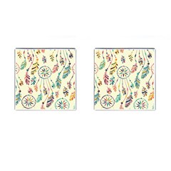 Dreamcatcher Abstract Pattern Cufflinks (square) by Semog4