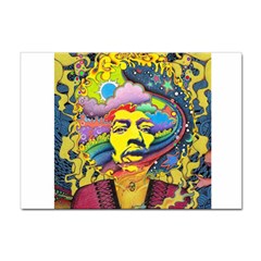 Psychedelic Rock Jimi Hendrix Sticker A4 (100 Pack) by Semog4