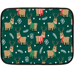 Cute Christmas Pattern Doodle Two Sides Fleece Blanket (mini) by Semog4