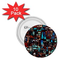 Stained Glass Mosaic Abstract 1 75  Buttons (10 Pack) by Semog4