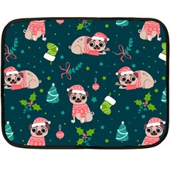 Pattern Christmas Funny Two Sides Fleece Blanket (mini) by Semog4