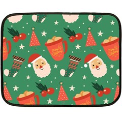 Colorful Funny Christmas Pattern Two Sides Fleece Blanket (mini) by Semog4