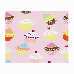 Cupcakes Wallpaper Paper Background Small Glasses Cloth (2 Sides) by Semog4