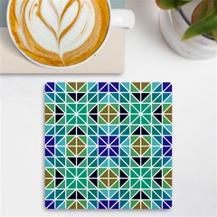 Mosaic-triangle-symmetry- Uv Print Square Tile Coaster  by Semog4